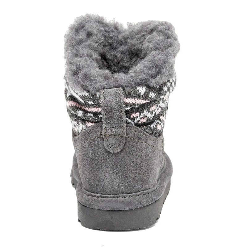 889918424081 Bearpaw Girl s Virginia Toddler Boot Charcoal 3