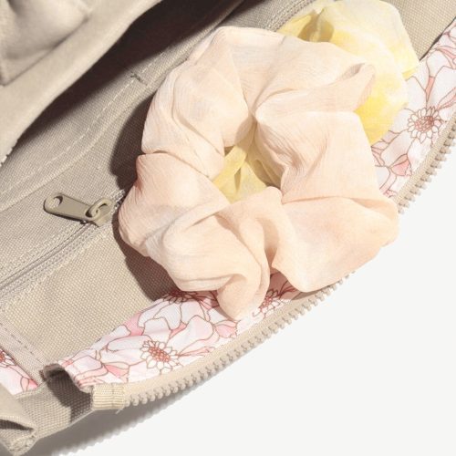 BF PF Khaki ToteBag Scrunchie Pocket