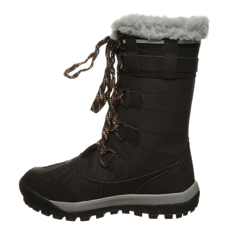 BearpawWomen sDesdemonaLaceUpSnowBoots Black 2