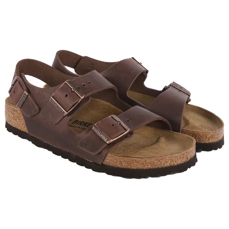 Birkenstock Milano Oiled Leather Sandals 2584768