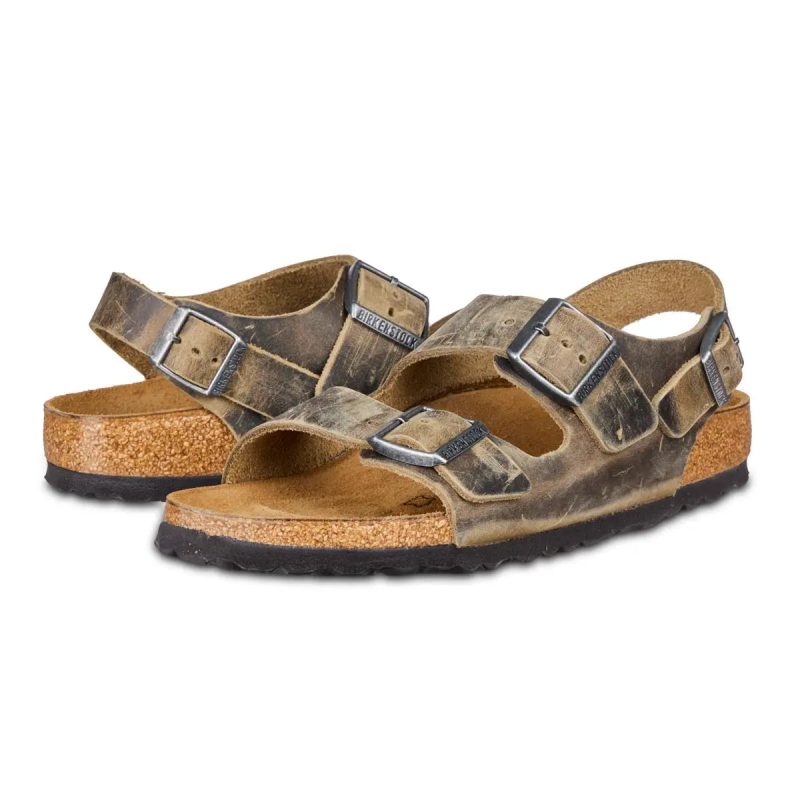 Birkenstock Milano Oiled Leather Sandals 90918691