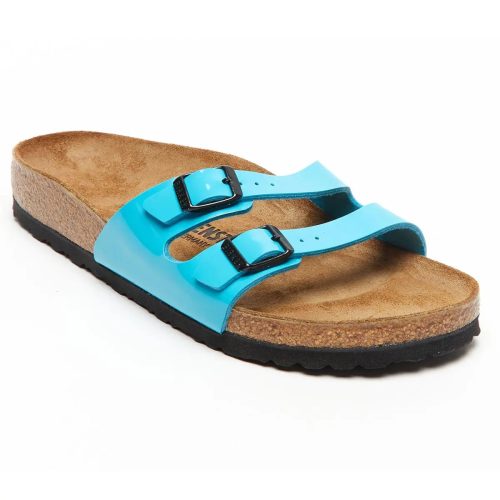 Scuba Blue Patent w/Black Buckle-