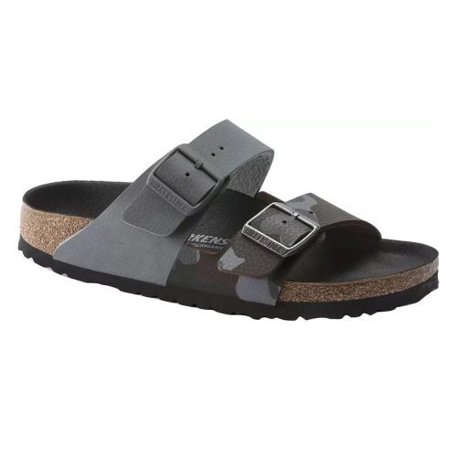 BirkenstockSplitBirko FlorArizonaSandalsDesertSoilGray CamoBrown 1