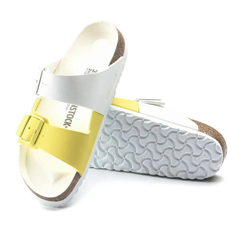 BirkenstockSplitBirko FlorArizonaSandalsWhite LimeSour 2