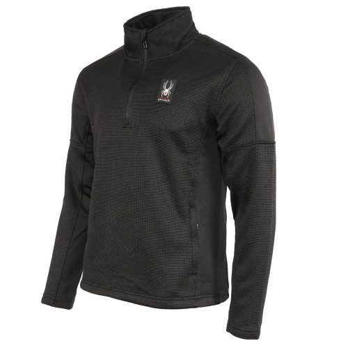 Black 1s194753440043par spyder 20men 27s 20mendoza 20half 20zip 20pullover 20black 2