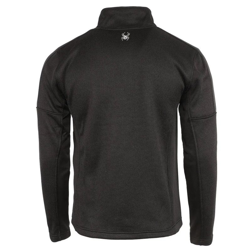 Black 2s194753440043par spyder 20men 27s 20mendoza 20half 20zip 20pullover 20black 3