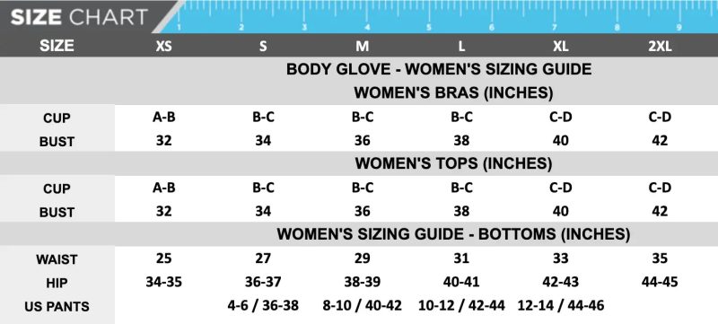 Body Glove Womens Size Chart bf552fa7 a342 4aef be1b 4612f419b824