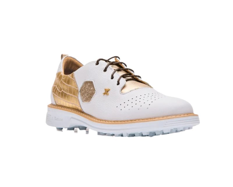 White / Gold-