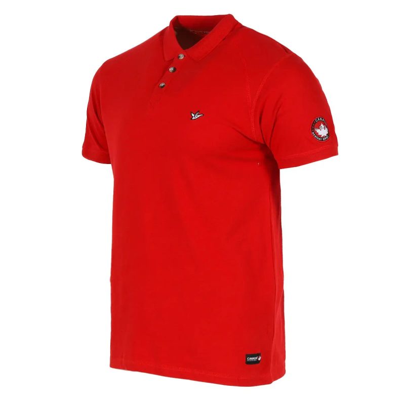 Canada Weather Gear Men s Pique Polo with Ribbed Collar and Cuff 2240362