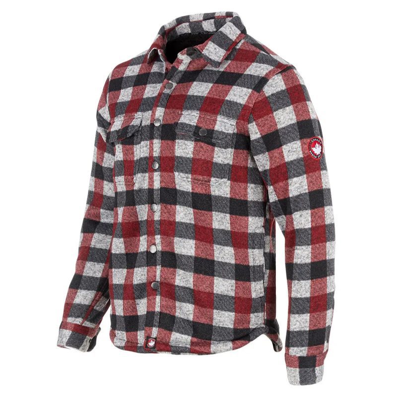 Canada Weather Gear Men s Sherpa Lined Buffalo Plaid Shirt Jacket 2802443