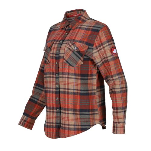 Canada Weather Gear Women s Vintage Plaid Double Pocket Shirt 2811747