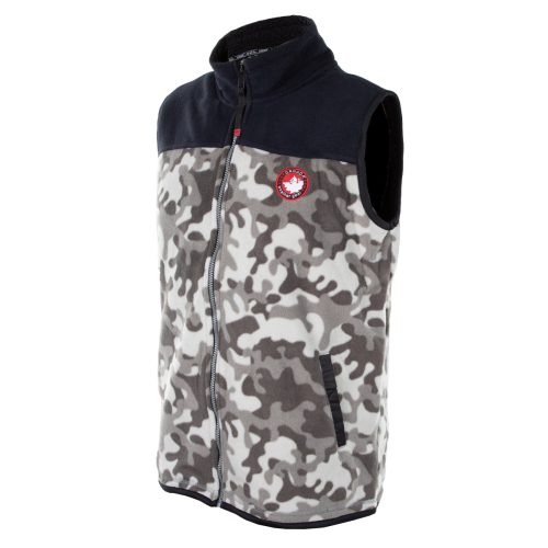 CanadaWeatherGearMen sColorblockVestWithSherpaLining GreyCamo 2