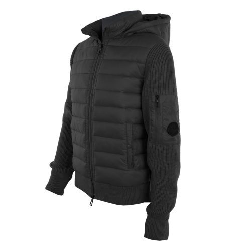 CanadaWeatherGearMen sPufferJacketwithSweaterSleevesandRemovableHood Black 3 8cfd232f 0068 4c58 9fa8 206f9b03c9fd