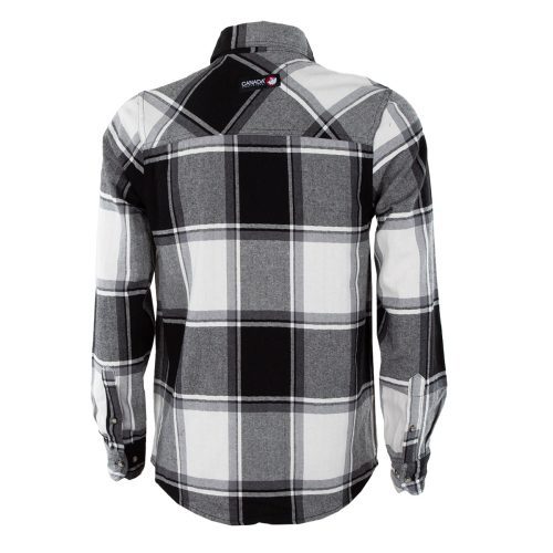 CanadaWeatherGearMen sUnlinedFlannel Cream Black 3