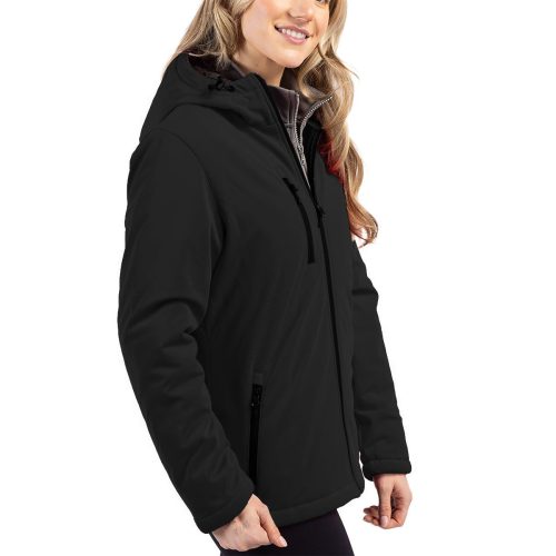 Cutter BuckCliqueEquinoxInsulatedWomen sSoftshellJacket Black 3