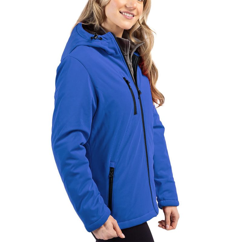 Cutter BuckCliqueEquinoxInsulatedWomen sSoftshellJacket Blue 3