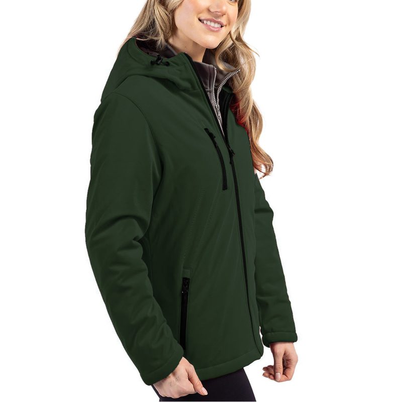 Cutter BuckCliqueEquinoxInsulatedWomen sSoftshellJacket Green 3