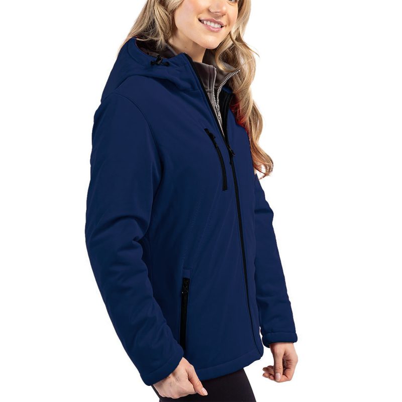 Cutter BuckCliqueEquinoxInsulatedWomen sSoftshellJacket Navy 3