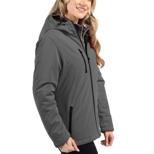 Cutter BuckCliqueEquinoxInsulatedWomen sSoftshellJacket Slate 3