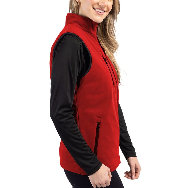 Cutter BuckCliqueEquinoxInsulatedWomen sSoftshellVest Red 3