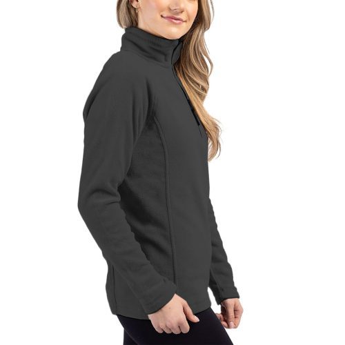 Cutter BuckCliqueSummitPerformanceFleeceHalfZipWomen sPulloverJacket Charcoal 3