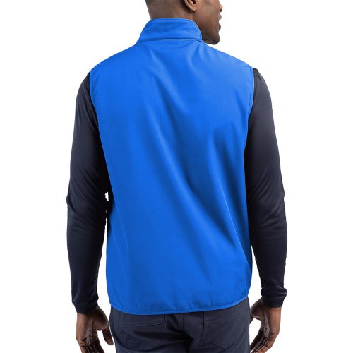 Cutter BuckCliqueTrailEcoStretchSoftshellFullZipMen sVest Blue 2