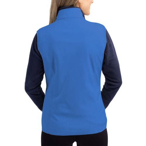 Cutter BuckCliqueTrailEcoStretchSoftshellWomen sFullZipVest Blue 2