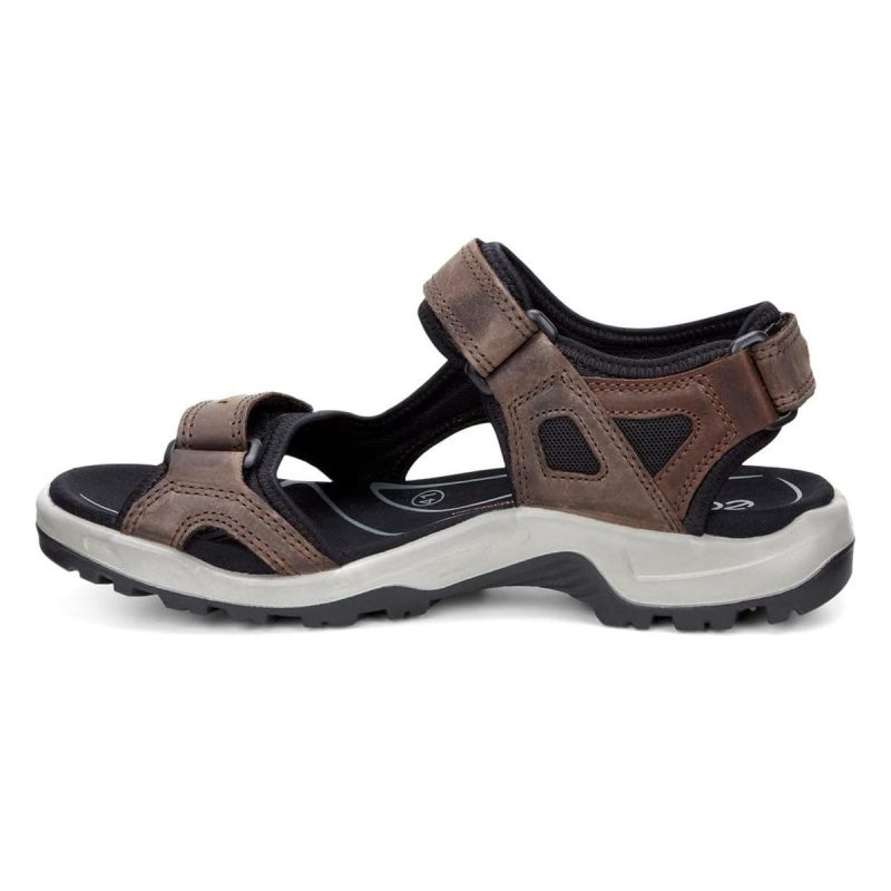 ECCOMen sYucatanSportSandals Espresso CocoaBrown BlackNubuck 2