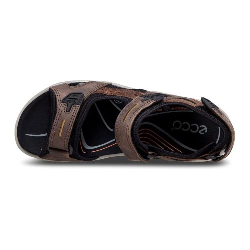 ECCOMen sYucatanSportSandals Espresso CocoaBrown BlackNubuck 3