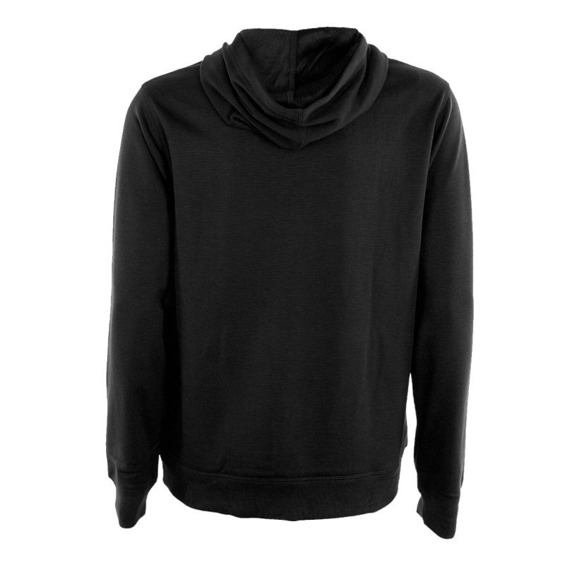 EddieBauerMen sFauxShearlingLinedFleeceHoodie Black 2