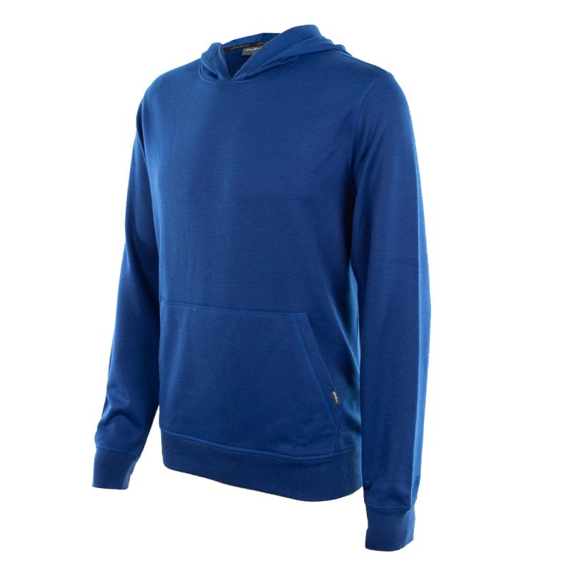 EddieBauerMen sFauxShearlingLinedFleeceHoodie BluePacific 3