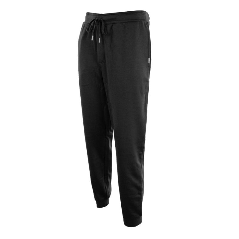 EddieBauerMen sFauxShearlingLinedFleeceJoggers Black 1