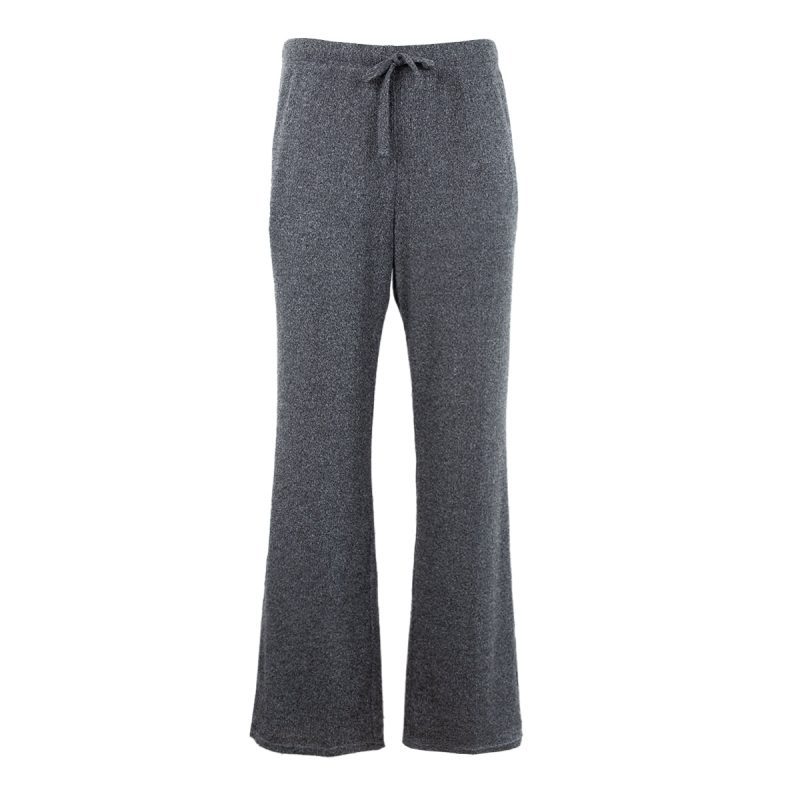 EddieBauerWomen s2PieceLongSleeveRibbedSleepwearSet Charcoal 2