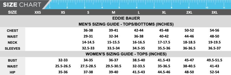 Eddie Bauer size chart 8946c0f0 9e22 43d5 b91a 643f22510629