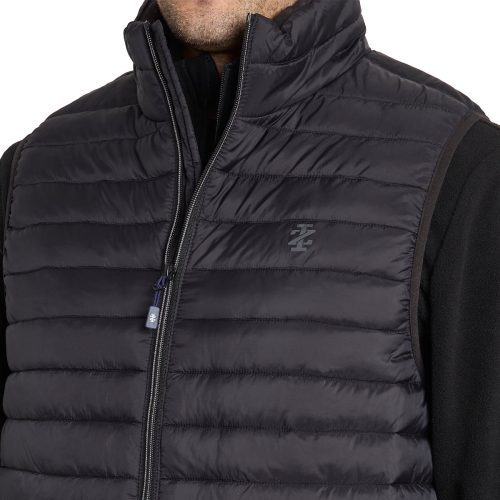 IZODMen sFullZipPufferVest Black 3