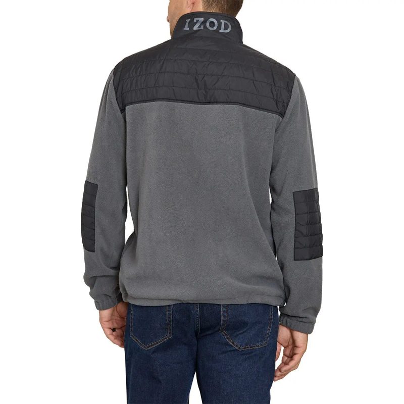 IZODMensFleeceJacket IZ2210 Grey 2