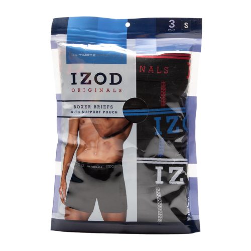 IZOD Men s 3 Pack Boxer Briefs V2 Black Black Black 2