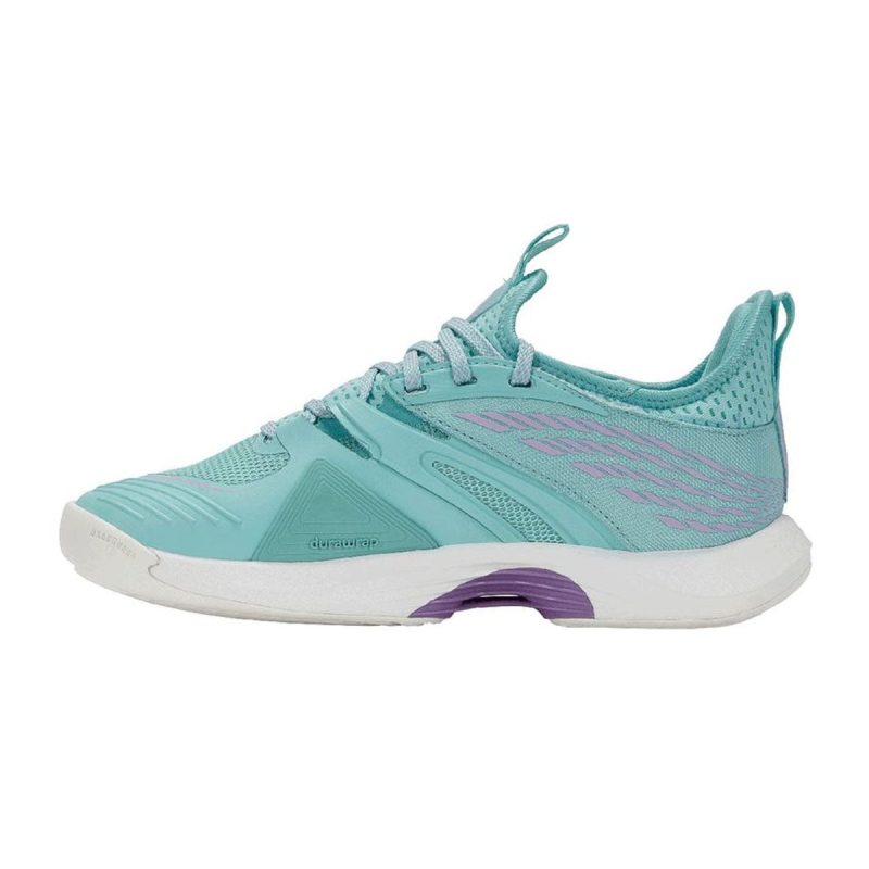 K SwissWomen sSpeedTracTennisShoe AngelBlue BrilliantWhite SheerLilac 2