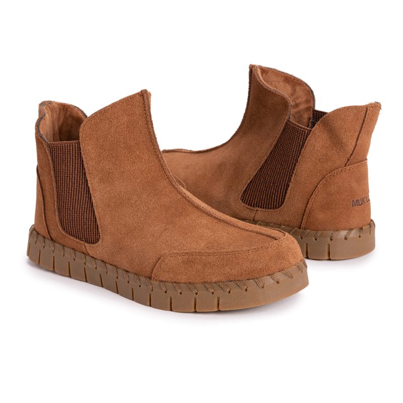 MukLuksWomen sFlexiChelseaAnkleBootie Chestnut 3