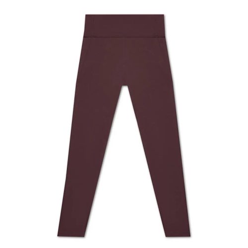 PALT1AUBW1 WOMEN NATURAL RUN LEGGINGS GLOBAL W FRONT AUBERGINE