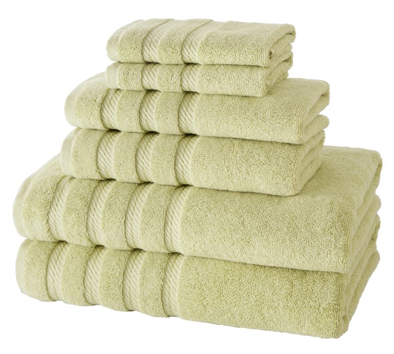 PRO161036ANTALYA6PCTOWELSET Green