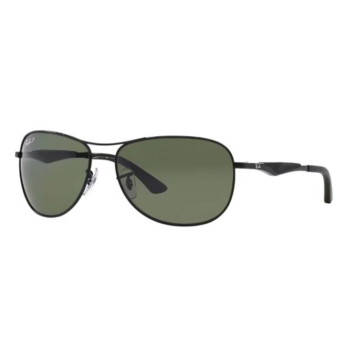 Matte Black/Polarized Green-