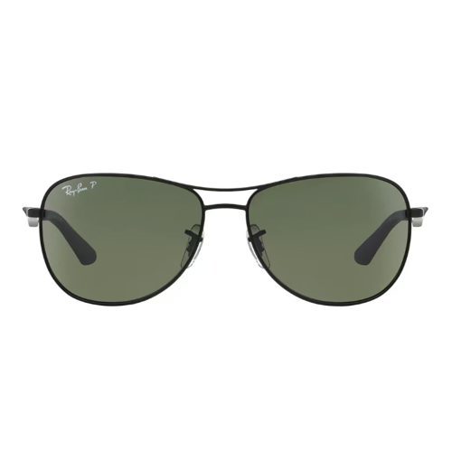 Ray BanMen s0RB3519PolarizedSunglasses MatteBlack PolarizedGreen 2