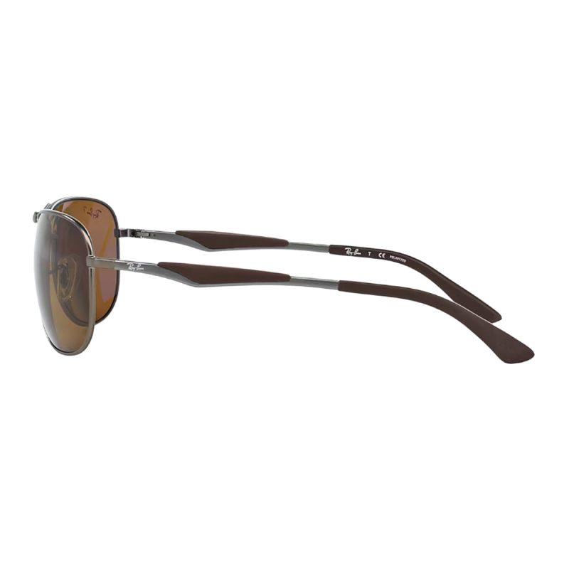 Ray BanMen s0RB3519PolarizedSunglasses MatteGunmetal Brown 3