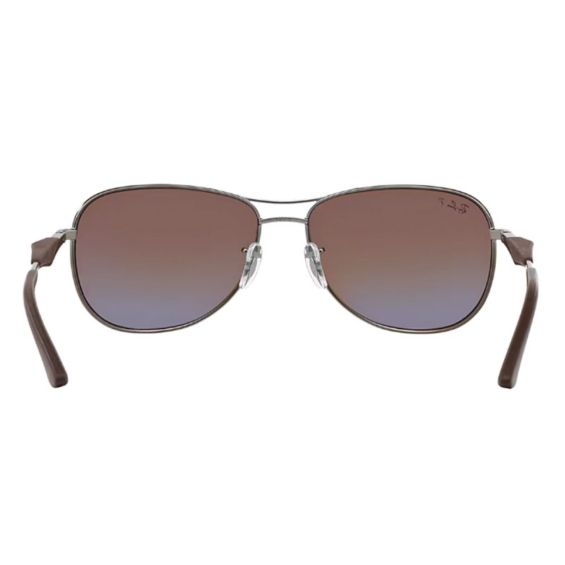 Ray BanMen s0RB3519PolarizedSunglasses MatteGunmetal Brown 4