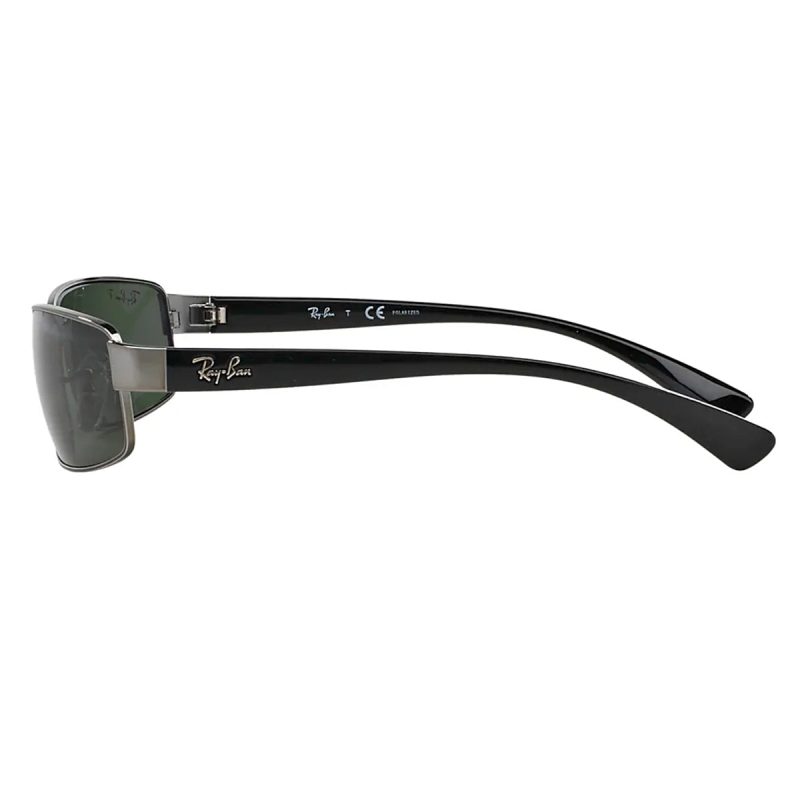 Ray BanPolarizedRectangleSportSunglassesRB3364Gunmetal CrystalGreenPolarized 3