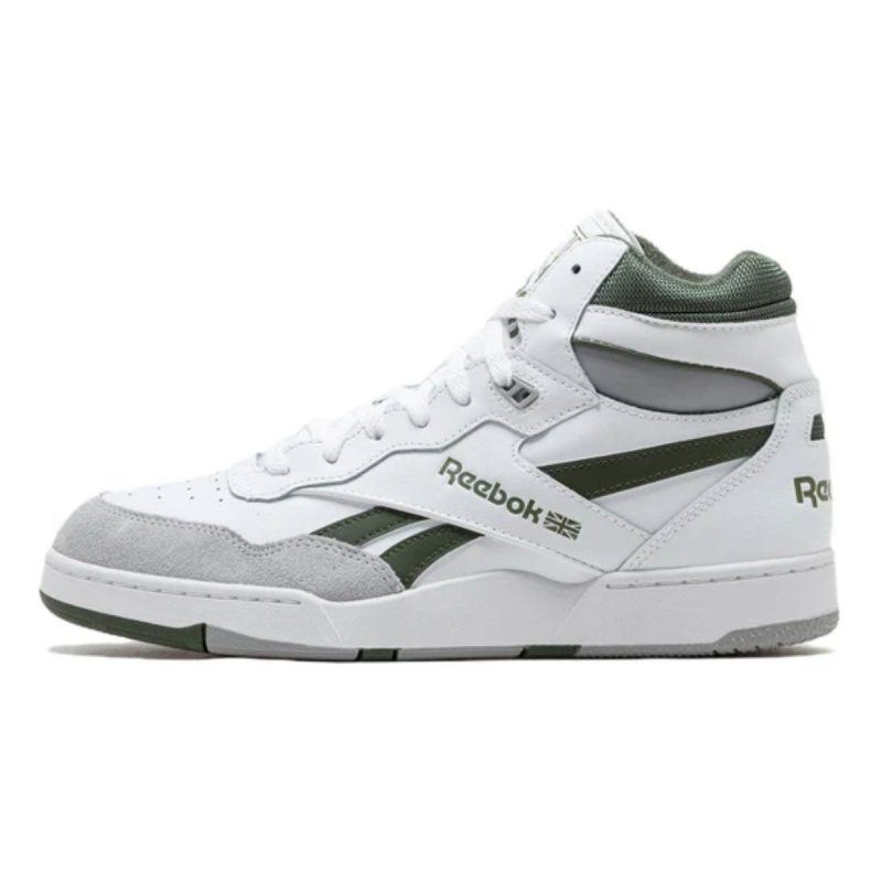 ReebokBb4000IiMidSneaker White ColdGrey VarsityGreen 2