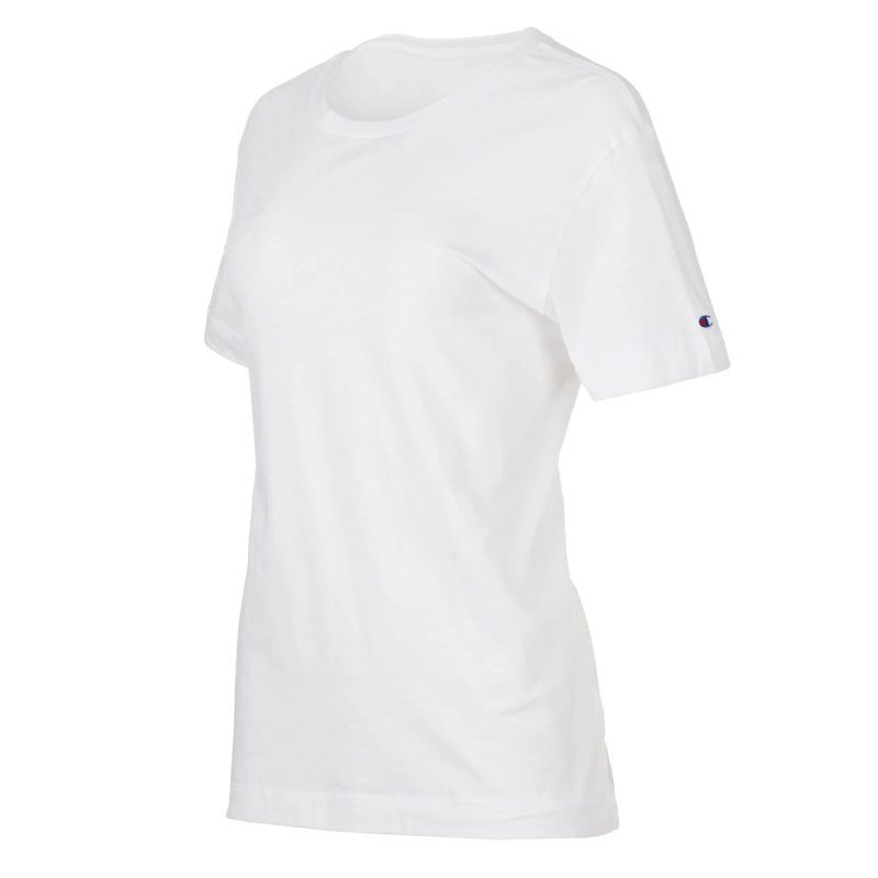 S195229130178 Champion Women s University II Short Sleeve Tee White 1