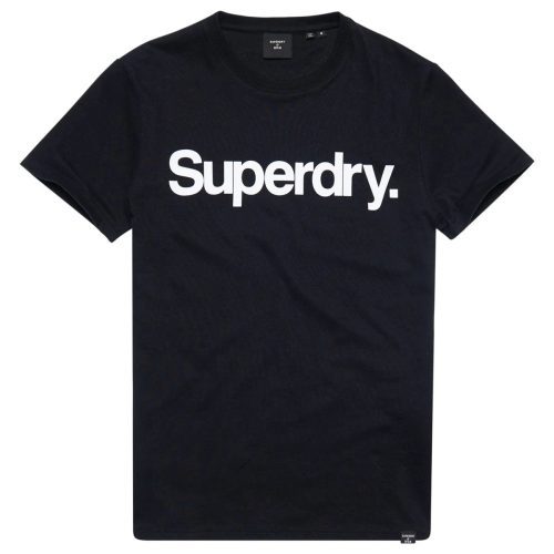 S195933008756 Superdry Men s Organic Cotton Core Logo T Shirt Black 2