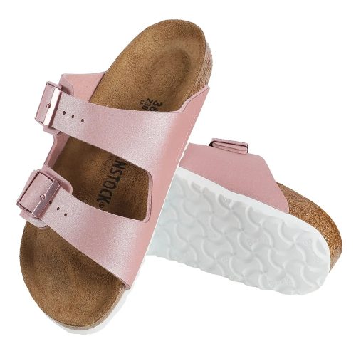 S736399033380PAR BirkenstockArizonaBirko FlorSandalIcyMetallicOldRose36Medium Narrow 3